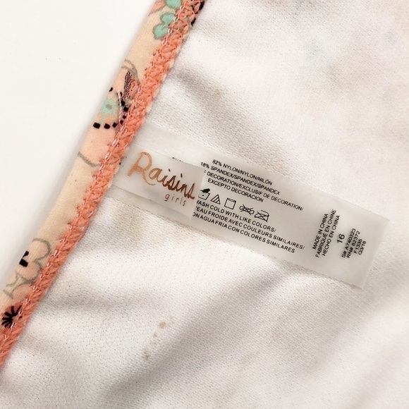 Raisins girls peach floral printed bikini bottoms - Picture 4 of 5